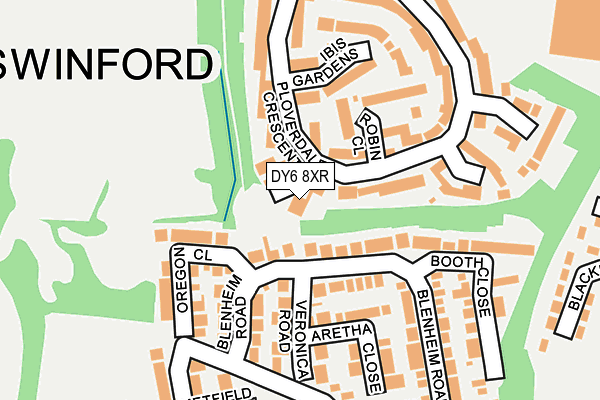 DY6 8XR map - OS OpenMap – Local (Ordnance Survey) DY6 8XR map - OS OpenMap – Local (Ordnance Survey)