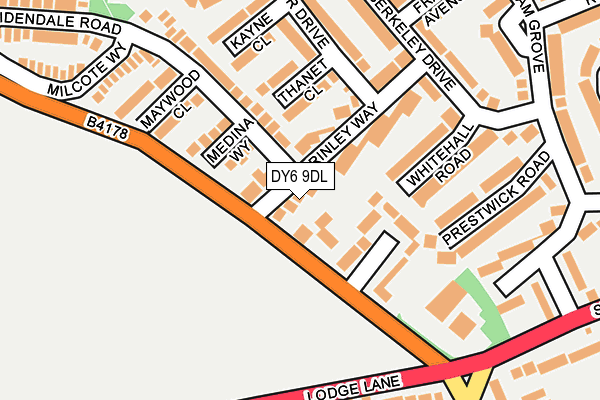 DY6 9DL map - OS OpenMap – Local (Ordnance Survey) DY6 9DL map - OS OpenMap – Local (Ordnance Survey)