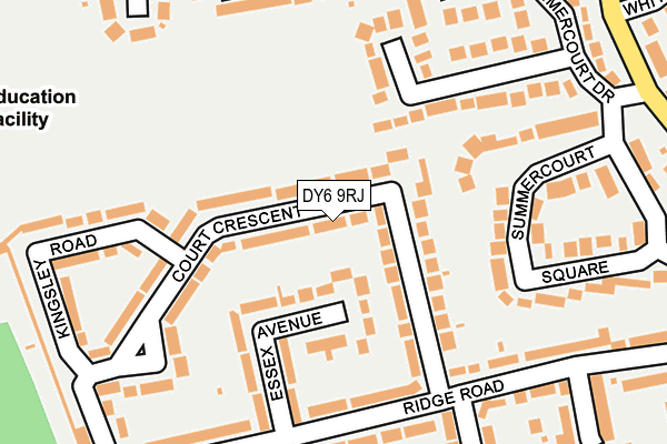 DY6 9RJ map - OS OpenMap – Local (Ordnance Survey) DY6 9RJ map - OS OpenMap – Local (Ordnance Survey)