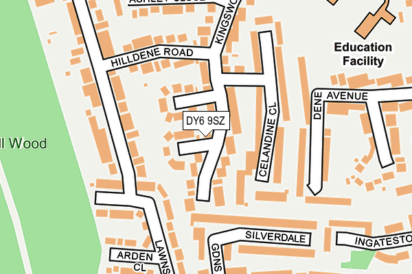 DY6 9SZ map - OS OpenMap – Local (Ordnance Survey)