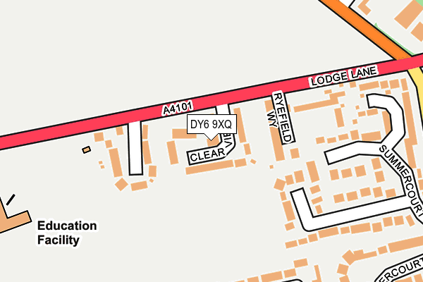 DY6 9XQ map - OS OpenMap – Local (Ordnance Survey) DY6 9XQ map - OS OpenMap – Local (Ordnance Survey)