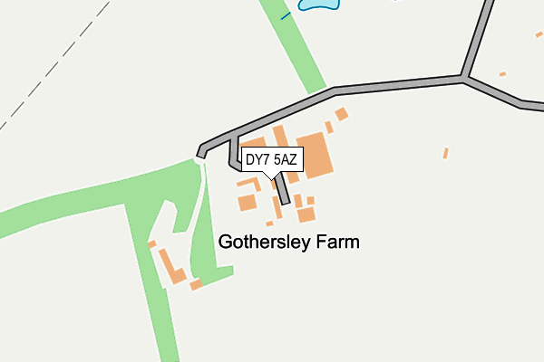 DY7 5AZ map - OS OpenMap – Local (Ordnance Survey) DY7 5AZ map - OS OpenMap – Local (Ordnance Survey)
