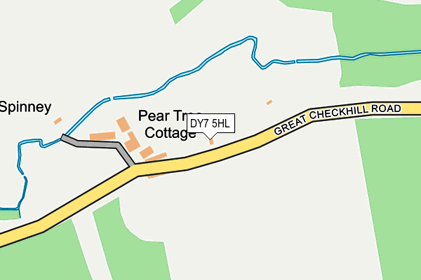 DY7 5HL map - OS OpenMap – Local (Ordnance Survey) DY7 5HL map - OS OpenMap – Local (Ordnance Survey)