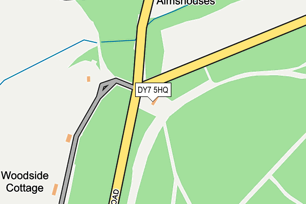 DY7 5HQ map - OS OpenMap – Local (Ordnance Survey) DY7 5HQ map - OS OpenMap – Local (Ordnance Survey)