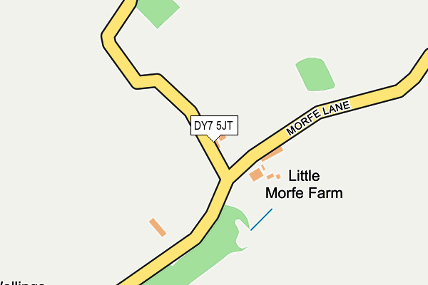 DY7 5JT map - OS OpenMap – Local (Ordnance Survey) DY7 5JT map - OS OpenMap – Local (Ordnance Survey)