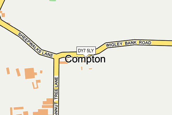 DY7 5LY map - OS OpenMap – Local (Ordnance Survey) DY7 5LY map - OS OpenMap – Local (Ordnance Survey)