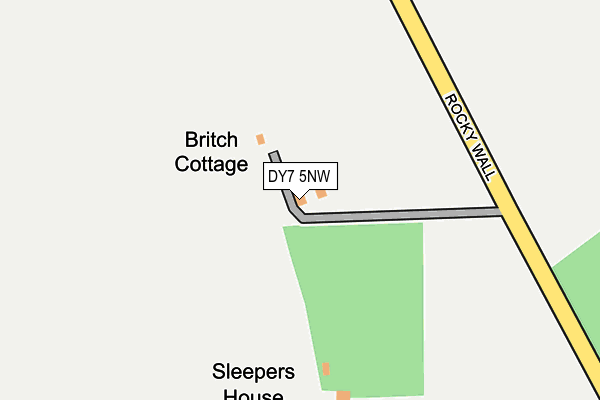 DY7 5NW map - OS OpenMap – Local (Ordnance Survey) DY7 5NW map - OS OpenMap – Local (Ordnance Survey)
