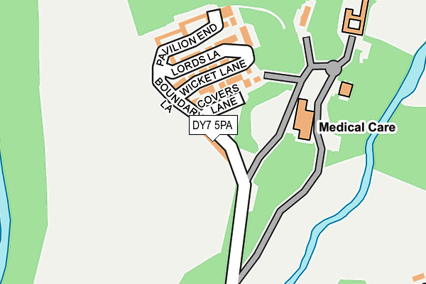 DY7 5PA map - OS OpenMap – Local (Ordnance Survey)