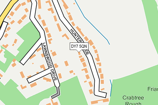 DY7 5QN map - OS OpenMap – Local (Ordnance Survey)