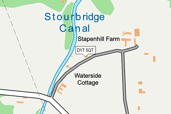 DY7 5QT map - OS OpenMap – Local (Ordnance Survey) DY7 5QT map - OS OpenMap – Local (Ordnance Survey)