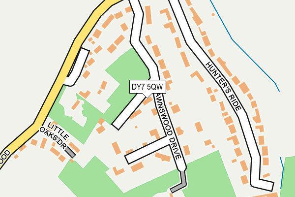 DY7 5QW map - OS OpenMap – Local (Ordnance Survey)