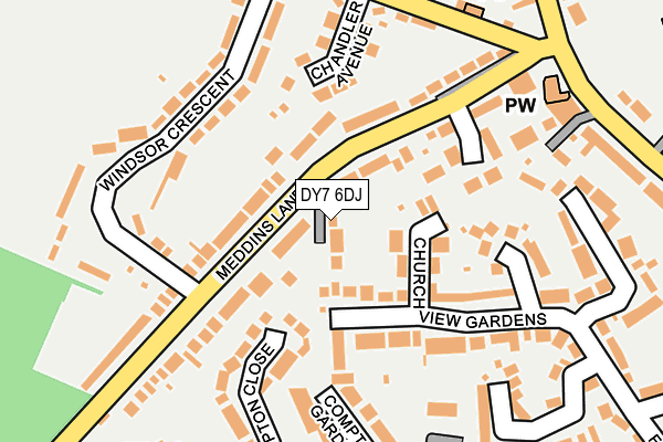 DY7 6DJ map - OS OpenMap – Local (Ordnance Survey) DY7 6DJ map - OS OpenMap – Local (Ordnance Survey)