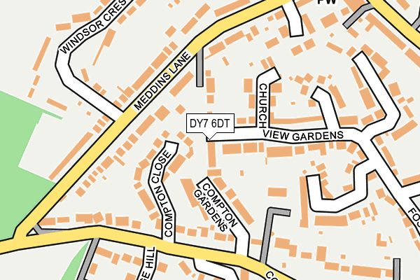 DY7 6DT map - OS OpenMap – Local (Ordnance Survey)