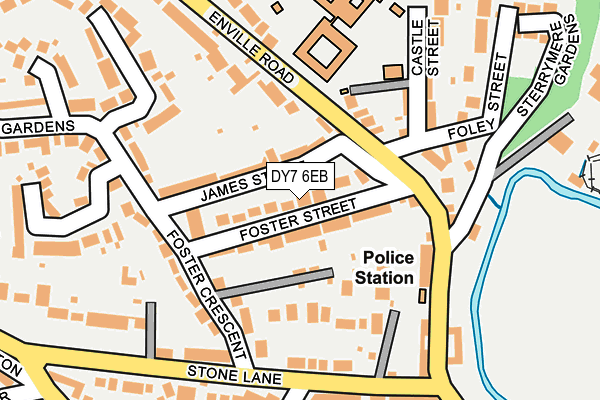 DY7 6EB map - OS OpenMap – Local (Ordnance Survey) DY7 6EB map - OS OpenMap – Local (Ordnance Survey)