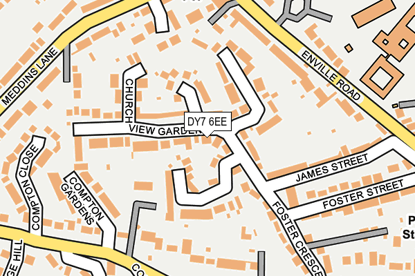 DY7 6EE map - OS OpenMap – Local (Ordnance Survey)