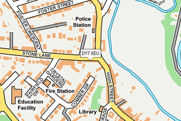 DY7 6EU map - OS OpenMap – Local (Ordnance Survey) DY7 6EU map - OS OpenMap – Local (Ordnance Survey)