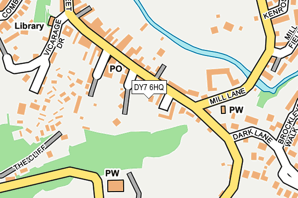 DY7 6HQ map - OS OpenMap – Local (Ordnance Survey)
