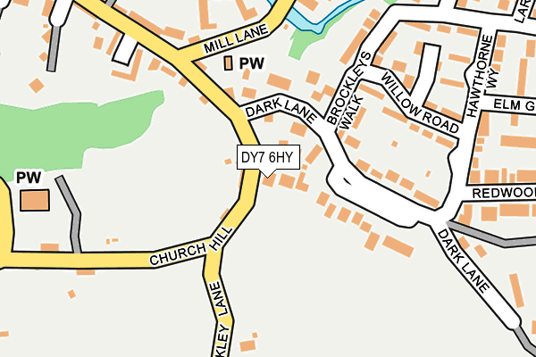 DY7 6HY map - OS OpenMap – Local (Ordnance Survey)