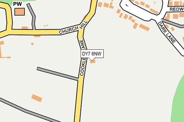 DY7 6NW map - OS OpenMap – Local (Ordnance Survey) DY7 6NW map - OS OpenMap – Local (Ordnance Survey)