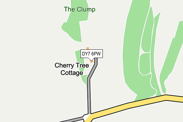DY7 6PW map - OS OpenMap – Local (Ordnance Survey) DY7 6PW map - OS OpenMap – Local (Ordnance Survey)