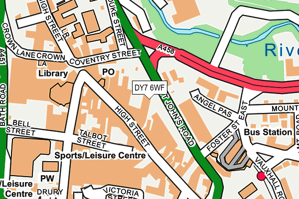 DY7 6WF map - OS OpenMap – Local (Ordnance Survey)