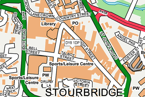 DY8 1DP map - OS OpenMap – Local (Ordnance Survey) DY8 1DP map - OS OpenMap – Local (Ordnance Survey)