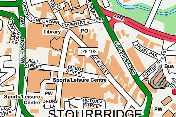 DY8 1DS map - OS OpenMap – Local (Ordnance Survey)
