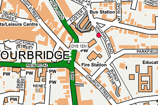 DY8 1EH map - OS OpenMap – Local (Ordnance Survey) DY8 1EH map - OS OpenMap – Local (Ordnance Survey)