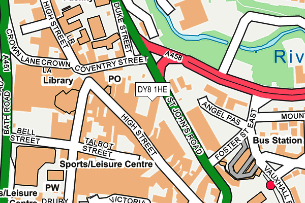 DY8 1HE map - OS OpenMap – Local (Ordnance Survey) DY8 1HE map - OS OpenMap – Local (Ordnance Survey)