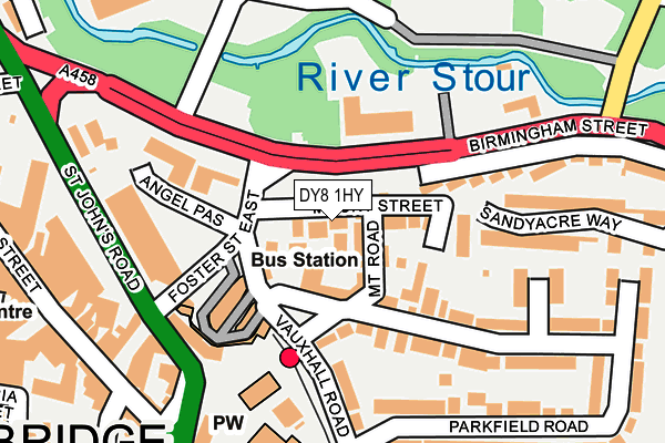 DY8 1HY map - OS OpenMap – Local (Ordnance Survey)