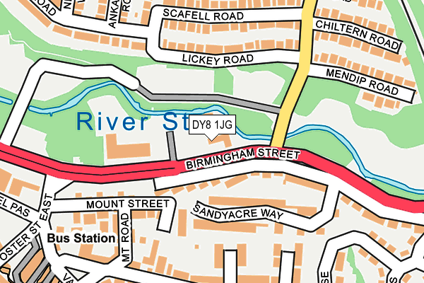 DY8 1JG map - OS OpenMap – Local (Ordnance Survey) DY8 1JG map - OS OpenMap – Local (Ordnance Survey)