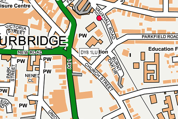 DY8 1LU map - OS OpenMap – Local (Ordnance Survey) DY8 1LU map - OS OpenMap – Local (Ordnance Survey)