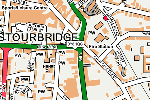 DY8 1QG map - OS OpenMap – Local (Ordnance Survey) DY8 1QG map - OS OpenMap – Local (Ordnance Survey)