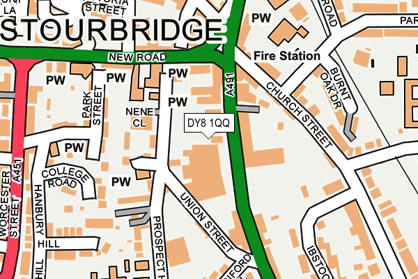 DY8 1QQ map - OS OpenMap – Local (Ordnance Survey) DY8 1QQ map - OS OpenMap – Local (Ordnance Survey)