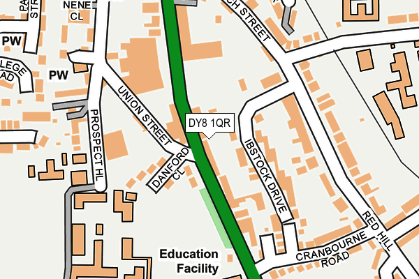DY8 1QR map - OS OpenMap – Local (Ordnance Survey)