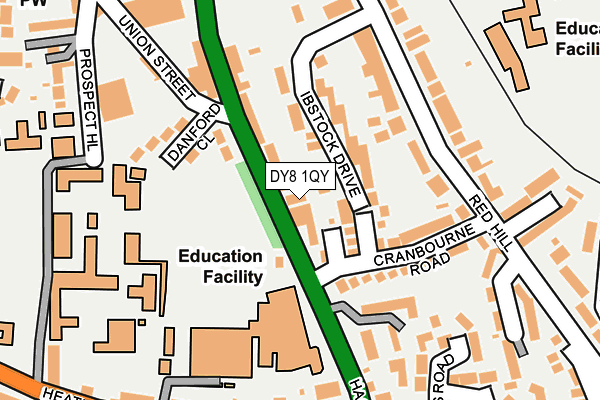 DY8 1QY map - OS OpenMap – Local (Ordnance Survey)