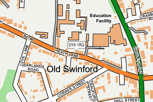 DY8 1RQ map - OS OpenMap – Local (Ordnance Survey) DY8 1RQ map - OS OpenMap – Local (Ordnance Survey)
