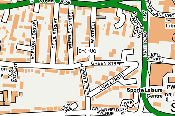 DY8 1UQ map - OS OpenMap – Local (Ordnance Survey) DY8 1UQ map - OS OpenMap – Local (Ordnance Survey)