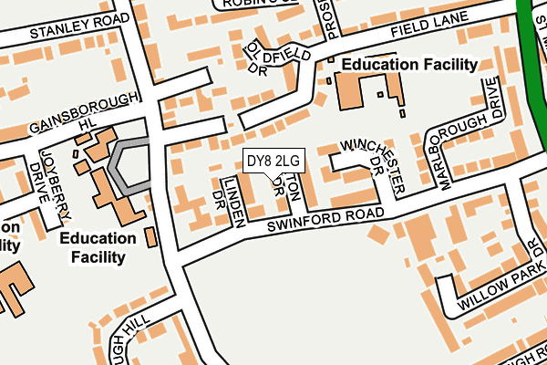 DY8 2LG map - OS OpenMap – Local (Ordnance Survey) DY8 2LG map - OS OpenMap – Local (Ordnance Survey)
