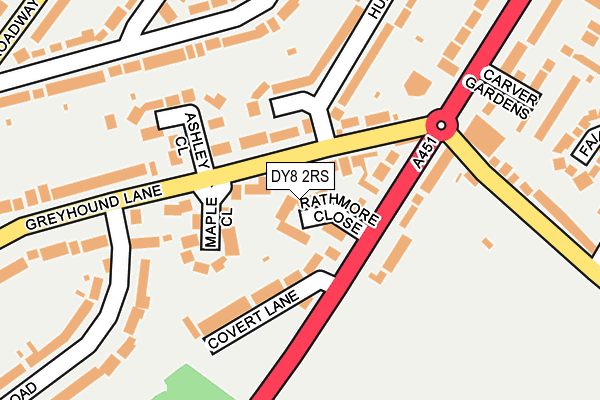 DY8 2RS map - OS OpenMap – Local (Ordnance Survey) DY8 2RS map - OS OpenMap – Local (Ordnance Survey)