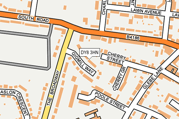DY8 3HN map - OS OpenMap – Local (Ordnance Survey) DY8 3HN map - OS OpenMap – Local (Ordnance Survey)