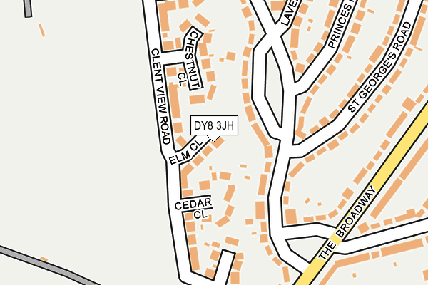 DY8 3JH map - OS OpenMap – Local (Ordnance Survey) DY8 3JH map - OS OpenMap – Local (Ordnance Survey)