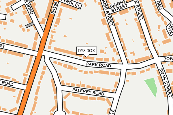 DY8 3QX map - OS OpenMap – Local (Ordnance Survey) DY8 3QX map - OS OpenMap – Local (Ordnance Survey)