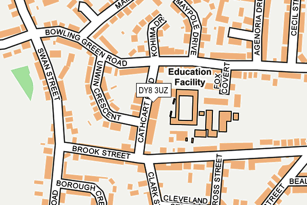 DY8 3UZ map - OS OpenMap – Local (Ordnance Survey) DY8 3UZ map - OS OpenMap – Local (Ordnance Survey)