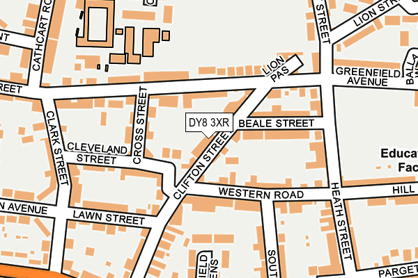 DY8 3XR map - OS OpenMap – Local (Ordnance Survey) DY8 3XR map - OS OpenMap – Local (Ordnance Survey)