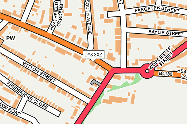 DY8 3XZ map - OS OpenMap – Local (Ordnance Survey) DY8 3XZ map - OS OpenMap – Local (Ordnance Survey)