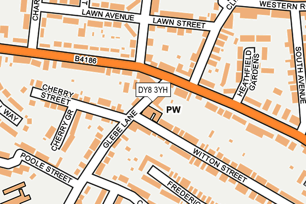 DY8 3YH map - OS OpenMap – Local (Ordnance Survey) DY8 3YH map - OS OpenMap – Local (Ordnance Survey)