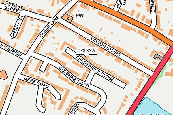 DY8 3YW map - OS OpenMap – Local (Ordnance Survey) DY8 3YW map - OS OpenMap – Local (Ordnance Survey)