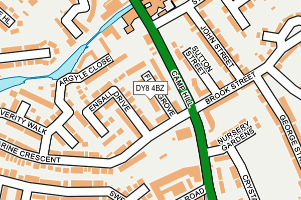 DY8 4BZ map - OS OpenMap – Local (Ordnance Survey) DY8 4BZ map - OS OpenMap – Local (Ordnance Survey)
