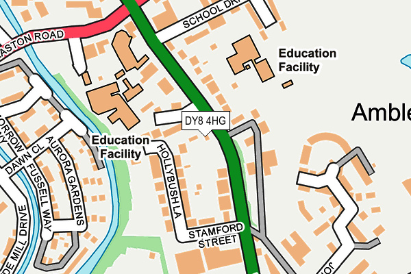 DY8 4HG map - OS OpenMap – Local (Ordnance Survey) DY8 4HG map - OS OpenMap – Local (Ordnance Survey)